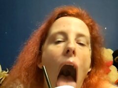 Amateur striptease and Solo masturbation