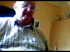 gandpa stroke on webcam