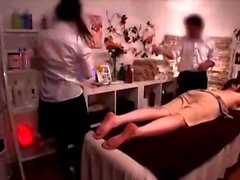 japanese Four handed teen massage