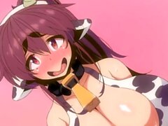 cow hentai - big tits. monster cock