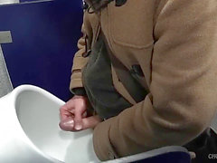 Public toilet, old men in toilet, cruising