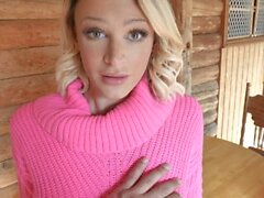 Blonde Stepdaughter Emma Hix Makes Stepdaddy Cum On Her Face After Passionate Titfuck - DadCrush
