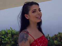 teen Gina Valentina gets picked up and fucked