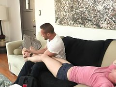 FamilyDick - Hung Stepdad Fucks Stepsons Feet