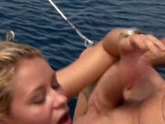 Marsha May Spends A Day Sucking Dick Next To An Island