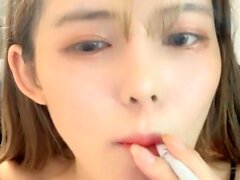 Pretty Japanese teen solo masturbation Uncensored