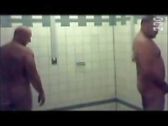 mature men pool showers