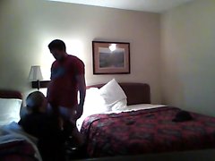 Insatiable wife gets caught cheating on her husband in a hotel room