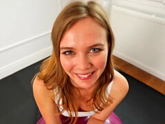 Skinny American Student Stella Sedona Fucks Trainer