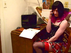 Teen fisting, sissy crossdresser