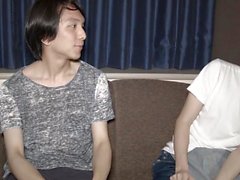 Japanese teen jerks off