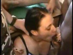 Hot bitch that was brunette fucked in camp