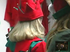 Cute blondie gets creamed by a hung Elf