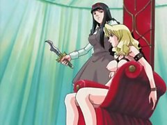 Kinky hentai lesbian sex scene is erotic