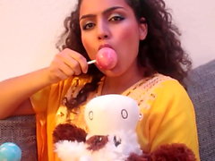 ASMR Lollipop with hot girl