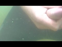 Underwater cumshot