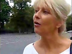 Blonde mature goes to hotel for quick fuck