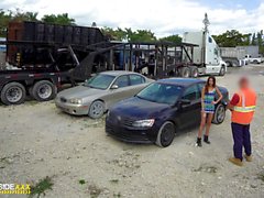 Roadside - Spicy Latina fucks a big dick to free her car