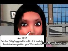 Two sexy 3D cartoon german hotties talking dirty