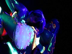 Abigail Mac and Ava Adams Blacklight Sex Party