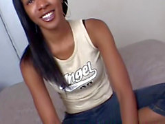 Skinny ebony, small black teen