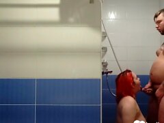 Hot bathroom sex with a thick angel