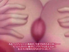 Hot animated girl gets cumshot