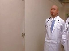 Arisa Ebihara is fucked by doctors after sucking