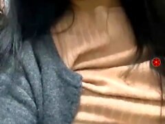 Cute Asian teen caressing her pretty pussy 84250023695284569