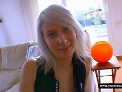 Lora Row Gives POV Blowjob in the casting