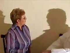 Cute granny fucking her doctor