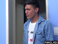 FamilyDick - Latin Twink Gets Rammed On Sofa