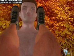 These two hot 3D camper hunks are having anal sex outdoors