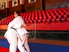 Slave's discipline in Judo fight