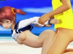 Teen animated cutie having anal sex