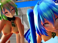 MMD 5 Sexy Babes Sweet Close Up Views from Behind GV00113
