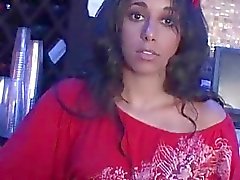 Latina pussy teased upskirt gives fellatio in return