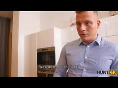 HUNT4K. Hunter rents apartment with one intimate condition for girl