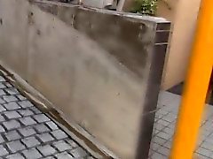 Asian hos piss in street