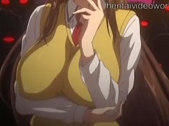 Buxom hentai girl fucked in her soaking wet pussy