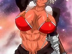 Anime tramp gets massive boobs fucked