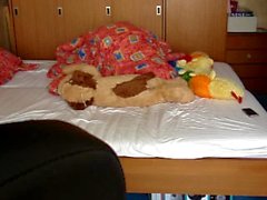 In parents' bed, ex shows her mom, masturbation, and to spread pussy cum da