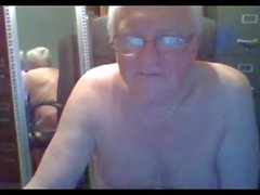 grandpa stroke on webcam