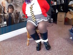 School girl selfbondage gone wrong