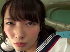 Asian girl pov with cumshot