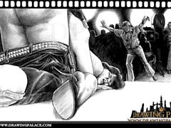 DrawingPalace Realistic BDSM cartoons porn of fetish slaves