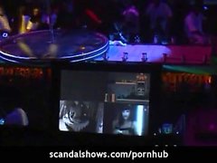 Sexy couple fucking at strip show