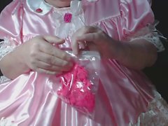 Mature Panty Sissy Gets Pink & Frilly