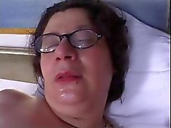 HOT MOM n154 brunette hairy bbw mature milf and a young man