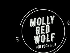 MollyRedWolf - Fox Girl Fucks herself with a Bad Dragon